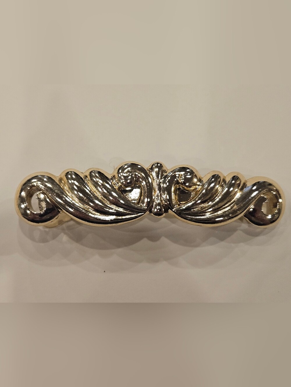 Decorative Gold-Tone Women's Hair Barrette